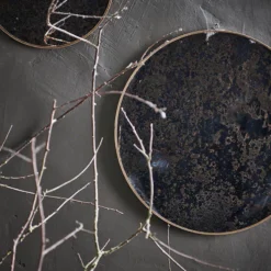 Nkuku Kiko Oiled Decorative Mirror - Antique Brass Home Accessories