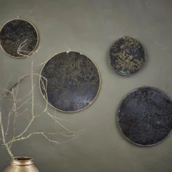 Nkuku Kiko Oiled Decorative Mirror - Antique Brass Home Accessories