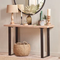 Nkuku Kiri Mango Wood Console Table New Arrivals