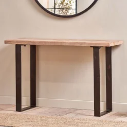 Nkuku Kiri Mango Wood Console Table New Arrivals