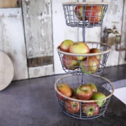 Nkuku Koba Wire Bowl Stand Kitchen