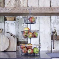 Nkuku Koba Wire Bowl Stand Kitchen