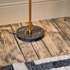 Nkuku Kumbe Marble Floor Lamp Living Room