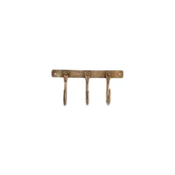 Nkuku Kuna Iron Hooks - Antique Brass Home Accessories