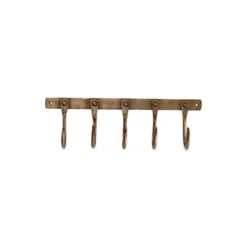 Nkuku Kuna Iron Hooks - Antique Brass Home Accessories