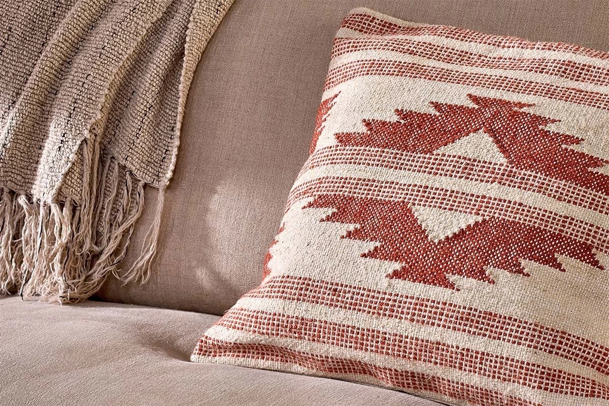 Nkuku Kutha Kilim Cushion Cover - Cream New Arrivals 6 Nkuku Kutha Kilim Cushion Cover - Cream New Arrivals