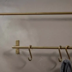 Nkuku Laila Iron Hanging Rail - Brass