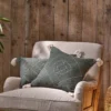 Nkuku Soft Furnishings Lamandi Recycled Cushion Cover - Moss
