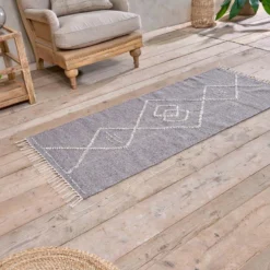 Nkuku Lamandi Recycled Runner - Grey Home Accessories