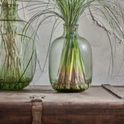 Nkuku Lua Glass Vase - Green Home Accessories