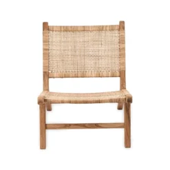 Nkuku Madrisana Acacia & Rattan Woven Chair