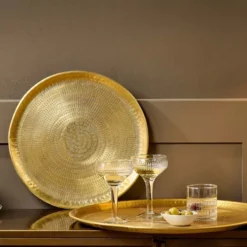 The Ambiora Sales 10 Nkuku Mahika Tray - Antique Brass