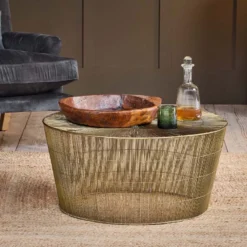 Nkuku Mahua Iron Coffee Table