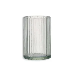 Nkuku New Arrivals Malana Recycled Glass Candle Holder - Clear
