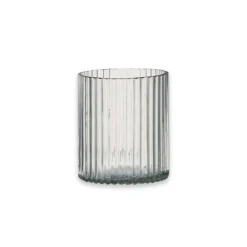 Nkuku New Arrivals Malana Recycled Glass Candle Holder - Clear