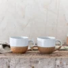 Nkuku Tableware Mali Coffee Mug - White (Set Of 2)