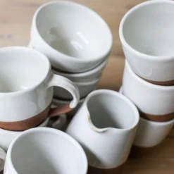 Nkuku Tableware Mali Coffee Mug - White (Set Of 2)