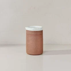 Nkuku Tableware Mali Ribbed Jug - White