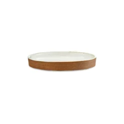 Nkuku Serveware Mali Ribbed Tray - White