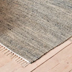 Nkuku Manado Jute & Cotton Rug - Indigo