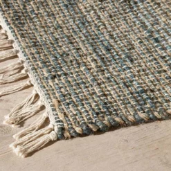 Nkuku Manado Jute & Cotton Runner - Indigo New Arrivals