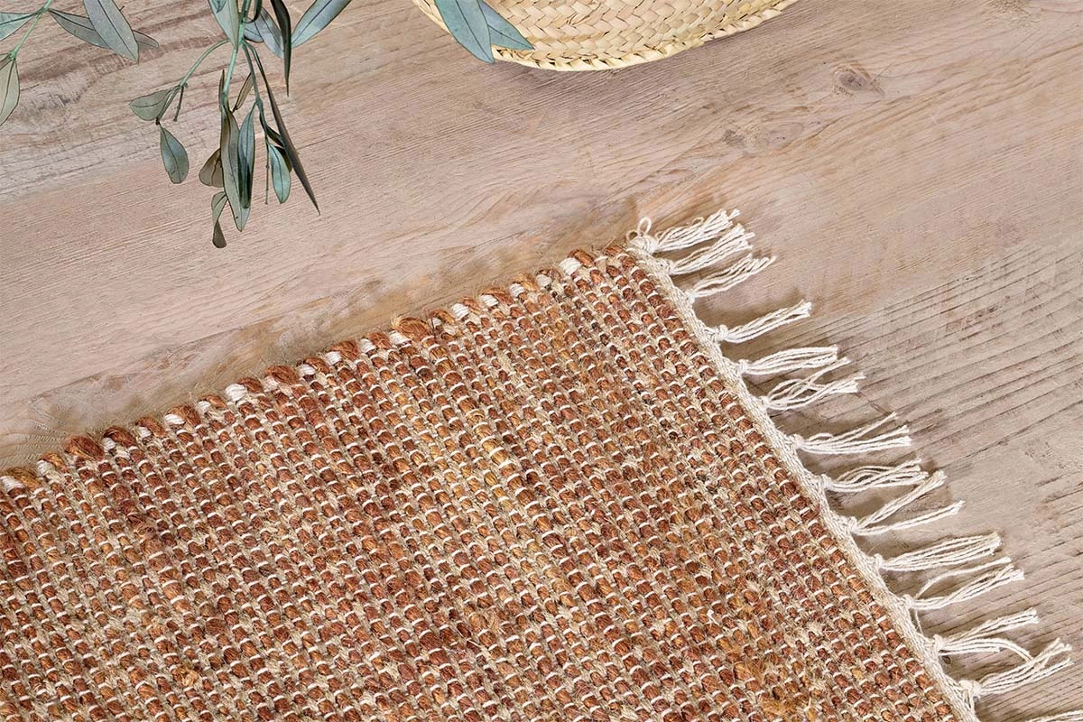 Nkuku Manado Jute & Cotton Runner - Rust 4 Nkuku Manado Jute & Cotton Runner - Rust