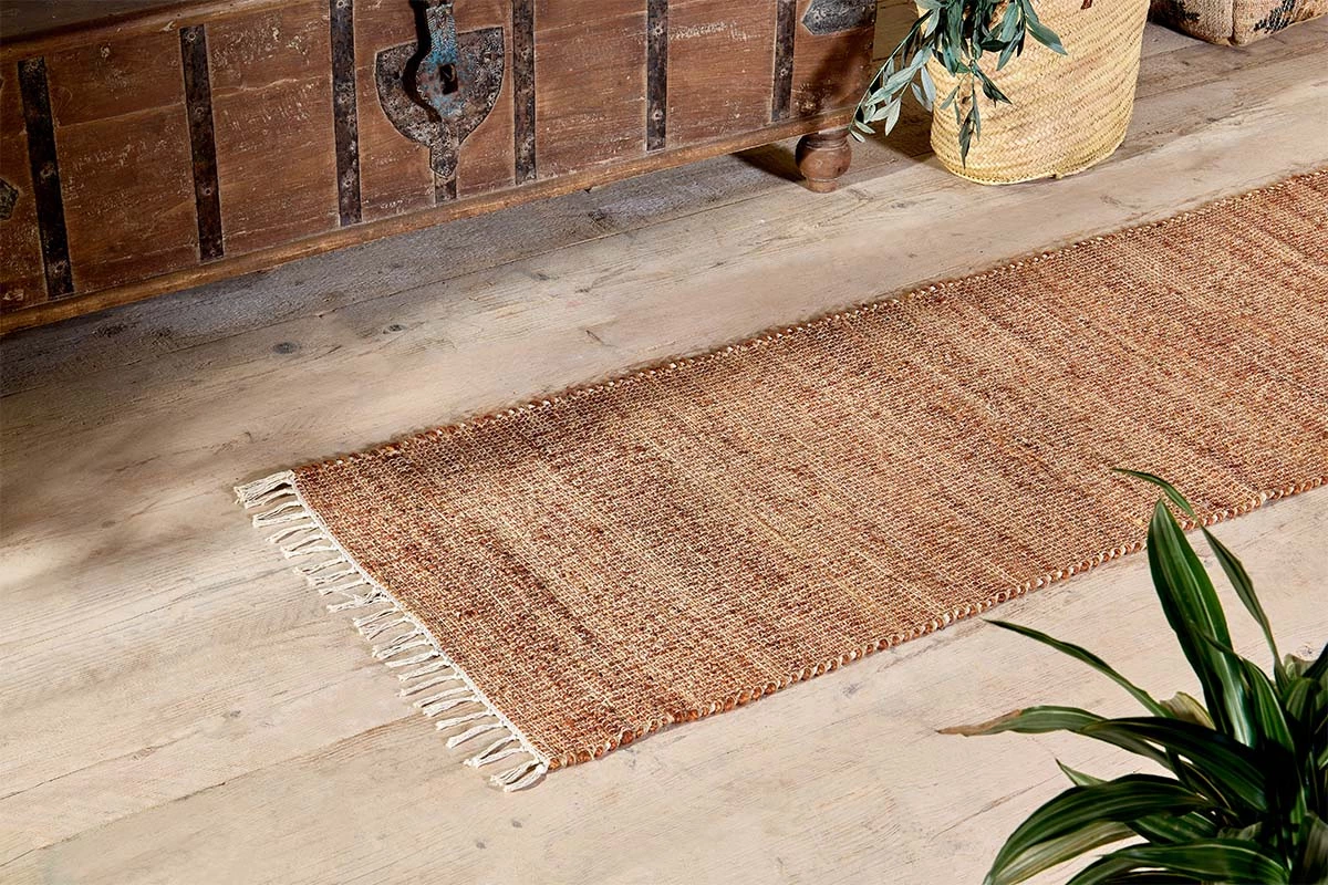 Nkuku Manado Jute & Cotton Runner - Rust 3 Nkuku Manado Jute & Cotton Runner - Rust