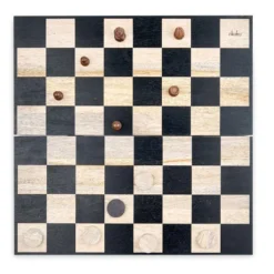 Nkuku Eco-Friendly Gifts Mango Wood Chess & Draughts