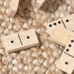 Nkuku Eco-Friendly Gifts Mango Wood Dominoes