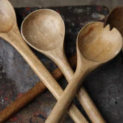 Nkuku Cutlery Salad Servers - Mango Wood (Set Of 2)