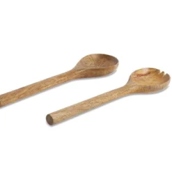 Nkuku Cutlery Salad Servers - Mango Wood (Set Of 2) 8 Nkuku Cutlery Salad Servers - Mango Wood (Set Of 2)