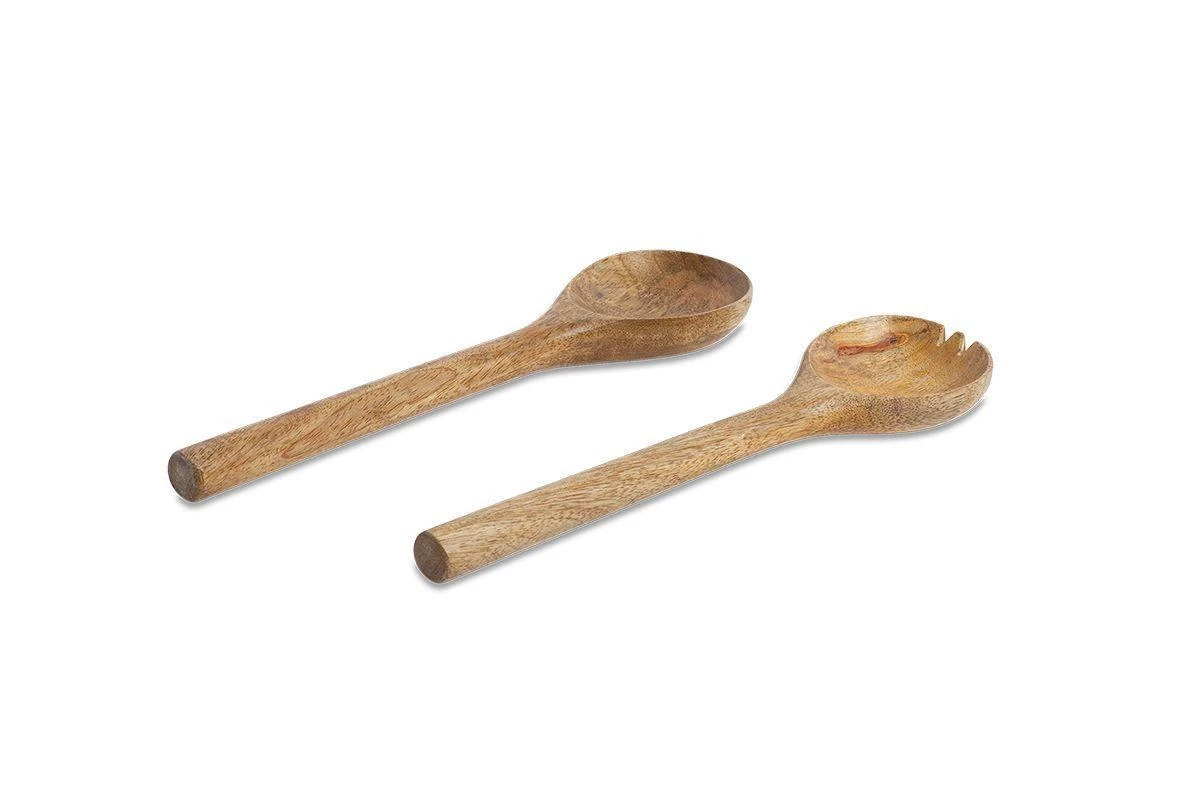 Nkuku Cutlery Salad Servers - Mango Wood (Set Of 2) 5 Nkuku Cutlery Salad Servers - Mango Wood (Set Of 2)