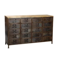 Nkuku Mansu Iron & Mango Wood Cabinet Large