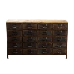 Nkuku Mansu Iron & Mango Wood Cabinet Large