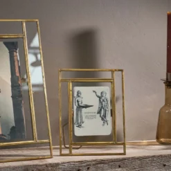 Nkuku Home Accessories Marisa Brass Standing Frame