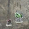 Nkuku Matamba Ceramic Hanging Planter - Lines