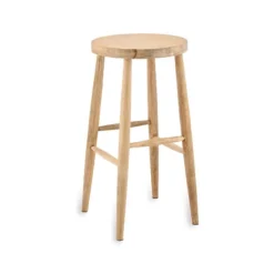 Nkuku New Arrivals Mengwi Round Bar Stool