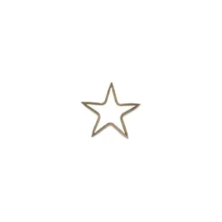 Nkuku Meru Brass Star - Antique Brass Home Accessories
