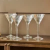 Nkuku Mila Cocktail Glass - Clear (Set Of 4) Tableware