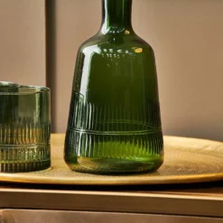 Nkuku Tableware Mila Decanter - Dark Emerald