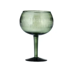 Nkuku Tableware Mila Gin Glass - Dark Emerald (Set Of 2)