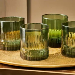 Nkuku Tableware Mila Tumbler - Dark Emerald (Set Of 4)