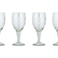 Nkuku Mila Wine Glass - Clear (Set Of 4) Tableware
