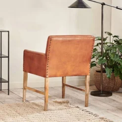Nkuku Mirzapur Leather Desk Chair
