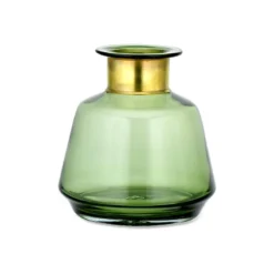 Nkuku Miza Glass Vase - Green
