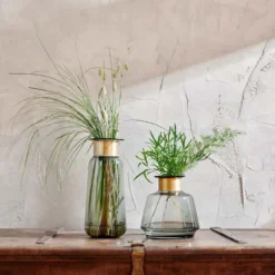 Nkuku Miza Glass Vase - Smoke