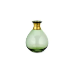 Nkuku Miza Mini Glass Vase - Green