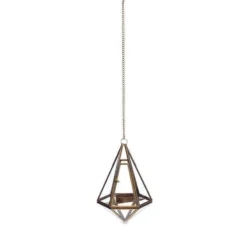 Nkuku Home Accessories Mokomo Hanging Lantern - Brass