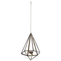 Nkuku Home Accessories Mokomo Hanging Lantern - Brass