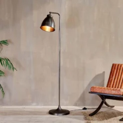 Nkuku Muturi Floor Lamp - Aged Bronze Living Room